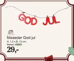 Harald Nyborg Nissedør God jul tilbud