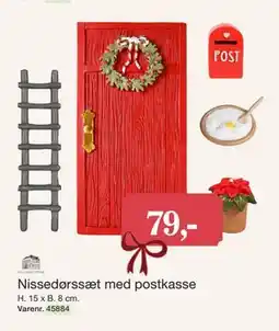 Harald Nyborg Nissedørssæt med postkasse tilbud