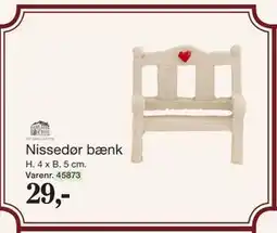 Harald Nyborg Nissedør bænk tilbud