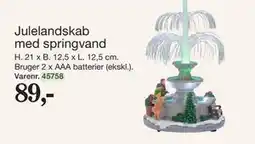 Harald Nyborg Julelandskab med springvand tilbud