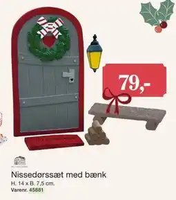 Harald Nyborg Nissedørssæt med bænk tilbud