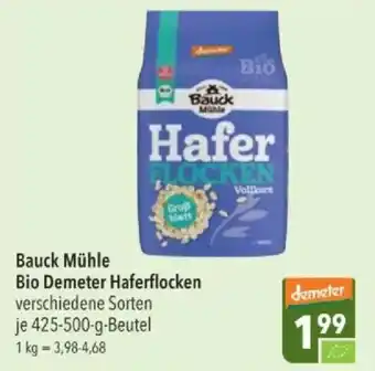 Bauck Mühle Bio Demeter Haferflocken