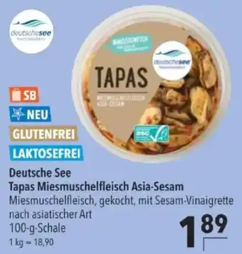 Deutsche See Tapas Miesmuschelfleisch Asia-Sesam