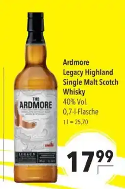 Citti The Ardmore Legacy Highland Single Malt Scotch Whisky tilbud