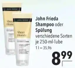 Citti John Frieda Shampoo oder Spülung tilbud