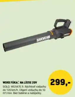 XL-BYG Worx fúkač na lístie 20v tilbud