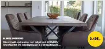XL-BYG Planke Spisebord tilbud