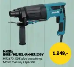 XL-BYG Makita bore-/mejselhammer 230v tilbud