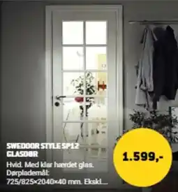 XL-BYG Swedoor Style SP12 Glasdør tilbud
