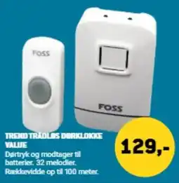 XL-BYG Foss trend trådløs dørklokke value tilbud
