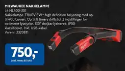 Davidsen Milwaukee nakkelampe tilbud