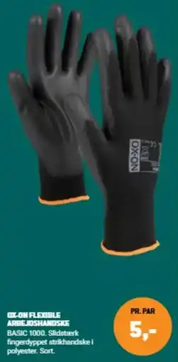 XL-BYG Ox-on flexible arbejdshandske tilbud