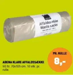 XL-BYG Abena klare affaldssække tilbud