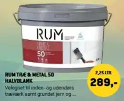 XL-BYG Rum træ & metal 50 halyblank tilbud