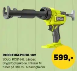 XL-BYG Ryobi fugepistol 18v tilbud