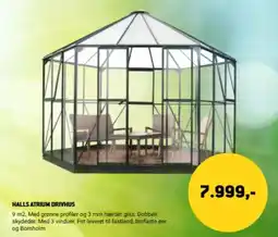 XL-BYG Halls Atrium Drivhus tilbud