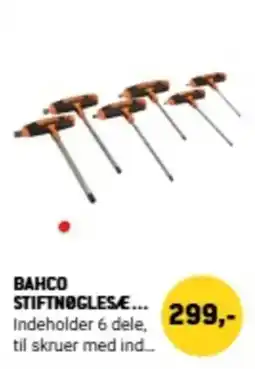 XL-BYG Bahco stiftnøglesæt tilbud
