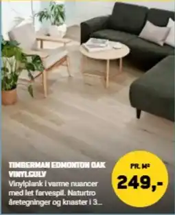 XL-BYG Timberman edmonton oak vinylgulv tilbud