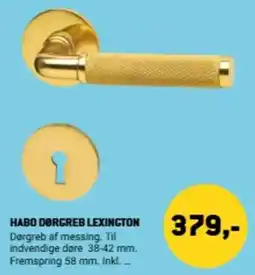 XL-BYG Habo dørgreb lexington tilbud