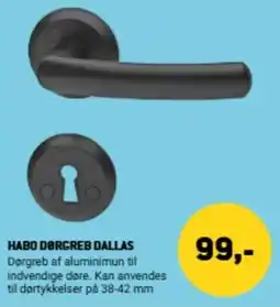XL-BYG Habo Dørgreb Dallas tilbud