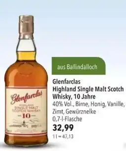 Citti Glenfarclas Highland Single Malt Scotch Whisky, 10 Jahre tilbud