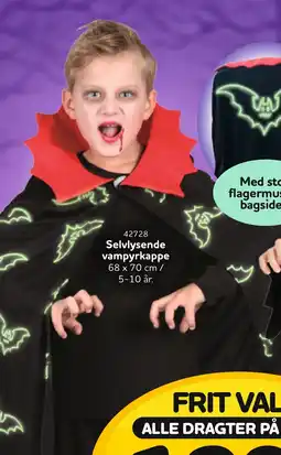 Buddy Leg Selvlysende vampyrkappe tilbud
