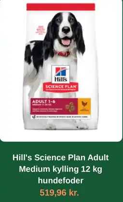 Plantorama Hill's Science Plan Adult Medium kylling tilbud