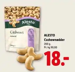 Lidl Alesto Cashewnødder tilbud