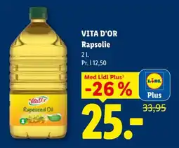 Lidl VitaDor Rapsolie tilbud