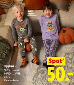 Lidl Spot pyjamas tilbud