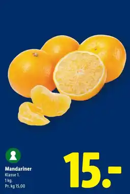 Lidl Mandariner tilbud