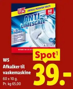 Lidl W5 Afkalker til vaskemaskine tilbud
