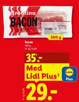 Lidl Kreatina Bacon tilbud