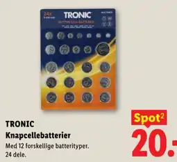 Lidl Tronic knapcellebatterier tilbud
