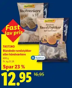 Lidl Tastino Blandede rundstykker eller håndværkere tilbud