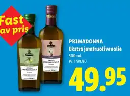 Lidl Primadonna ekstra jomfruolivenolie tilbud