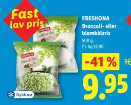 Lidl Freshona Broccoli- eller blomkålsris tilbud