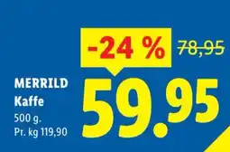Lidl Merrild Kaffe tilbud