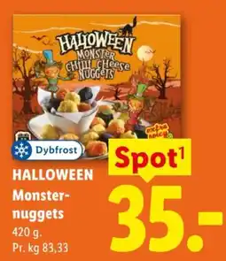 Lidl Dybfrost Halloween Monster-nuggets tilbud