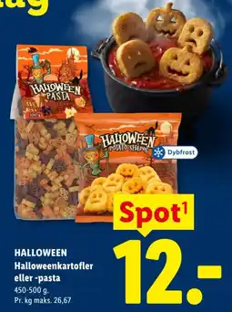 Lidl Dybfrost Halloweenkartofler eller -pasta tilbud