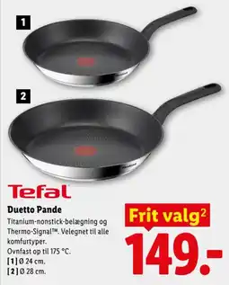 Lidl Tefal Duetto Pande tilbud