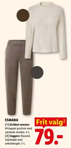 Lidl Esmara Strikket sweater og Joggers tilbud