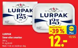 Lidl Lurpak smør eller smørbar tilbud