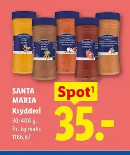 Lidl SANTA MARIA Krydderi tilbud