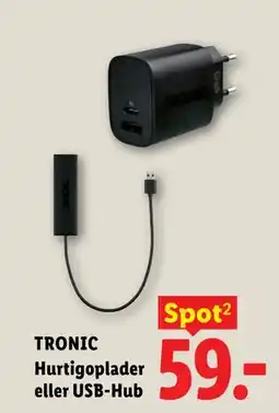 Lidl TRONIC Hurtigoplader eller USB-Hub tilbud