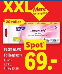 Lidl FLORALYS Toiletpapir tilbud