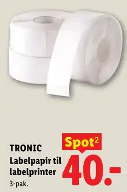 Lidl TRONIC Labelpapir til labelprinter tilbud
