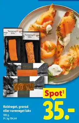Lidl Koldrøget, gravad eller varmrøget laks tilbud