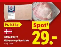 Lidl MADVÆRKET Ribbenssteg eller skinke tilbud