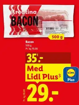 Lidl Bacon tilbud
